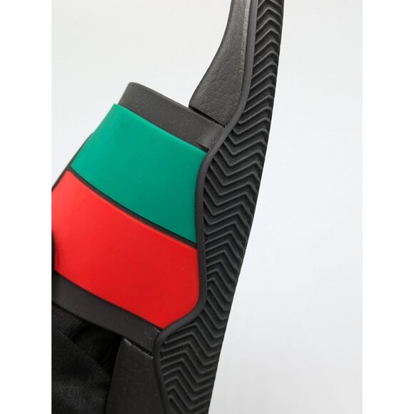 Gucci Men’s Rubber Interlocking-G Web-Stripe Slippers/Sandals UK11 655265 - Picture 8 of 12